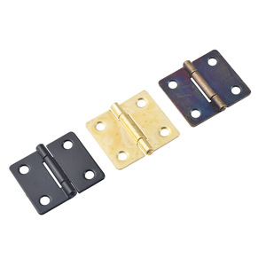 Iron Flat Hinge 38x34mm Antique Bronze <b>Black</b> Yellow Plated Rectangle Gift Craft <b>Box</b> Accessory - Product Image 5