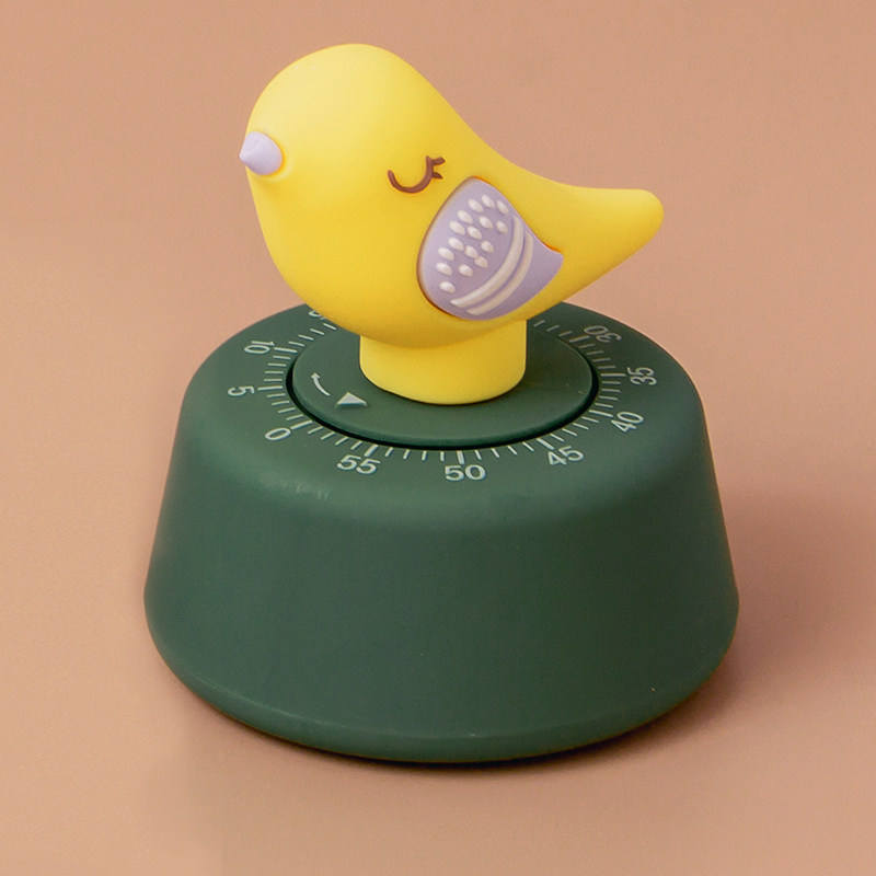 Cute Animal Mechanical Timer Cute Pig Dog Cat Fox Child Time Manager Student Learn Self-discipline Remind Timers Kitchen Timer