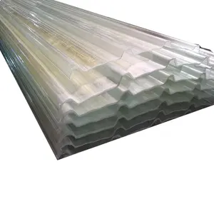 En plastique Transparent feuille de fibre de verre pour balcon tuile de résine de toit matériaux de toit de couverture de feuille