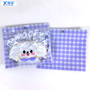 Bolsa de Plástico <span class=keywords><strong>con</strong></span> Cierre de Cremallera, Diseño de Dibujos Animados, Gruesa, <span class=keywords><strong>con</strong></span> Sellado de 3 Lados, Bolsa de Mylar <span class=keywords><strong>con</strong></span> Orificio para Colgar, para Joyería, Accesorios, Cosméticos, Papelería - Product Image 4
