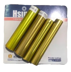 Electrostatic Metallic Chrome Gold Color Powder Coating