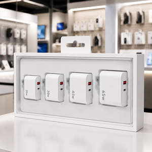 Modern Plastic <b>USB</b> Charging Set With 20W 30W 45W 65W Adapters And Multi-Color <b>Cables</b> For Convenient Device Powering - Product Image 3