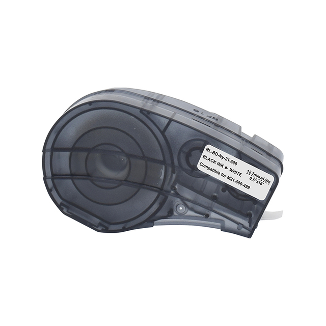 Compatible Black on White M21-500-499 Nylon Label Tape for Brady-BMP21-PLUS BMP21-LAB BMP21