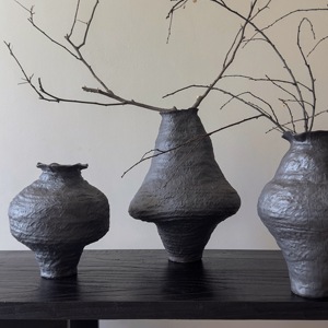 Minimalist sanat rustik siyah süs çiçek düzenleme masa vazolar Vintage seramik Terracotta ev dekoratif vazo - Product Image 5
