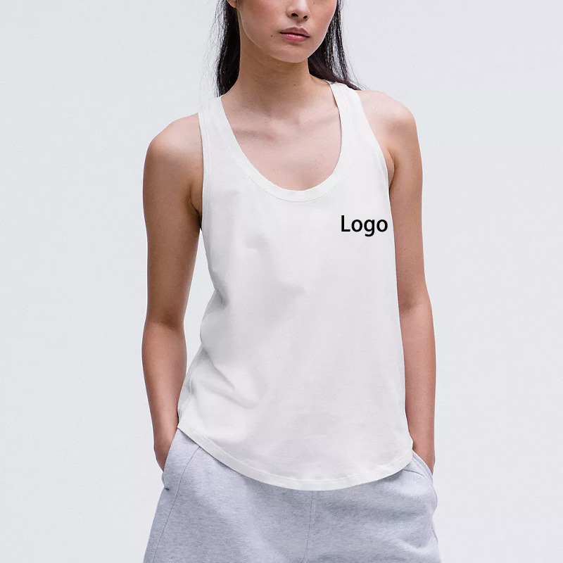 Custom Skin Friendly Breathable Women's Summer tank Tops Yoga Outdoor Sport Fitness Loose Casual Gym Outfit Sleeveless Yoga Top