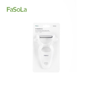 FaSoLa Plastic Peeler Stainless Steel 5 In 1 Multifunctional For <b>Fruits</b> <b>Vegetables</b> Kitchen <b>Tool</b> - Product Image 5