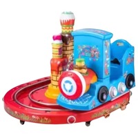 Mesin permainan ayunan mobil dioperasikan koin paling populer anak-anak Swing anak-anak wahana Mini Castle kereta Carousel Mini untuk dijual