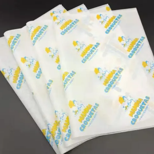 Customized Printed Logo Biodegradable Eco-Friendly Heat Resistant Non-Stick Food Grade Baking Paper Oil-Proof for Cooked Burger - Product Image 2