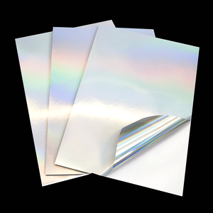 Holographic cầu vồng Laser nhãn truyền nhiệt Vinyl 15mic Holographic dập nóng Lá phản chiếu phim in ấn CuộN vật liệu - Product Image 3