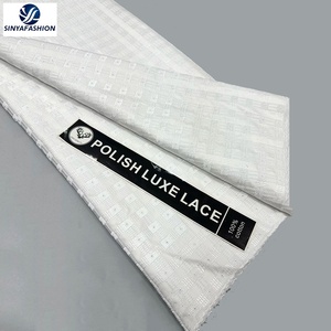 Nuevo en Sinya: Encaje Suizo Voile 100% Algodón, Venta Especial, Tela de Encaje Seco Austriaco Coreano Africano para Hombre - Product Image 3
