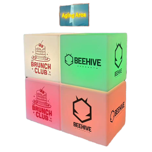 Décoration de festival en forme de cube LED, télécommande, batterie au lithium, étanche IP54, multicolore, pour clubs, bars, centres commerciaux - Product Image 5
