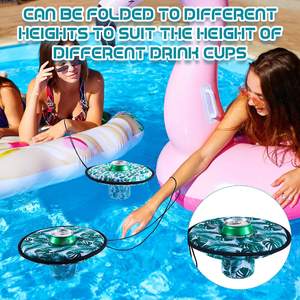 Portavasos Flotante de Neopreno con Cuerda para Fiestas de Verano en la Piscina - Enfriador para Latas de Cerveza y Bebidas - Product Image 4
