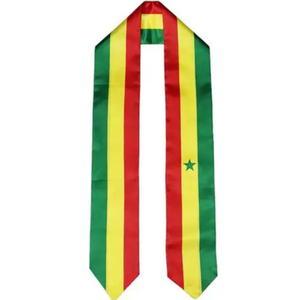 Écharpe de remise de diplôme personnalisée avec drapeau national, 48 équipes de football nationales, pour étudiants internationaux, vente en gros - Product Image 3