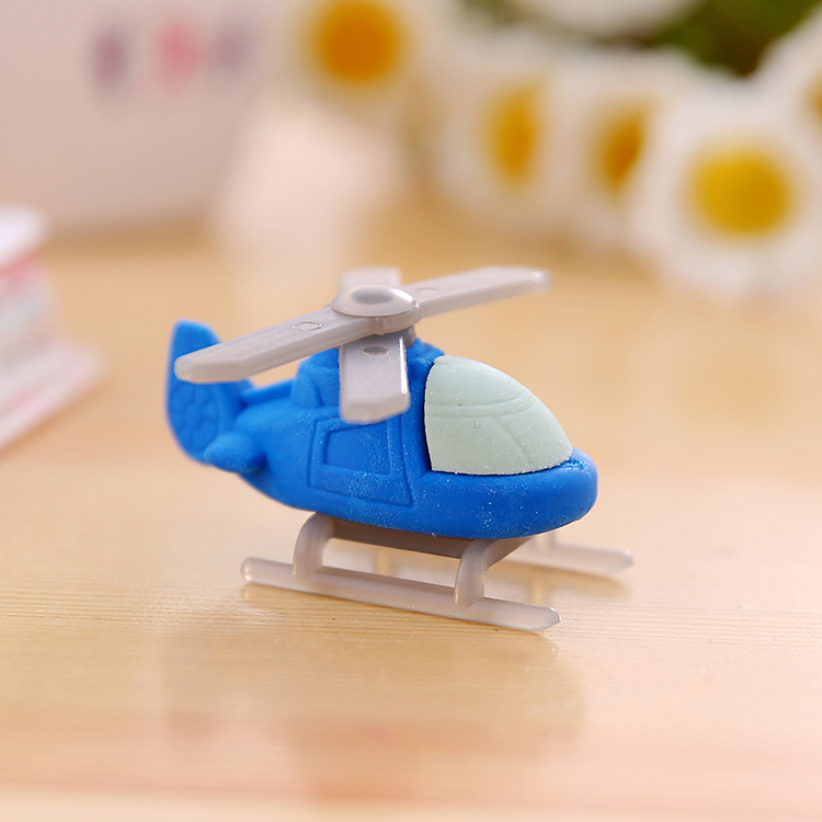 18 Gommes Avion Hélicoptère Mignonnes Pour Enfants - Fournitures Scolaires Colorées Garçon Fille