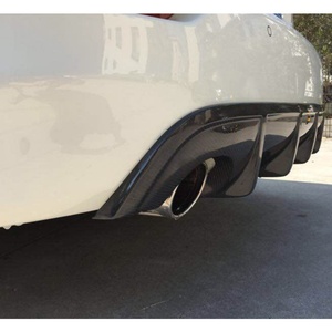 Nuevo Kit de Carrocería de Fibra de Carbono Húmeda Versión EE. UU. 2014-2017 para Infiniti Q50: Parachoques Delantero y Trasero, Faldones Laterales - Product Image 6