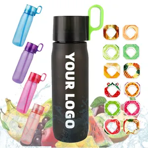Wholesale 750ml BPA Free Leakproof Plastic Air Scent Flavored Fruit Fragrance Flavoured Water Bottle With Flavor Pod