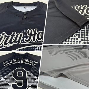 Custom 2-Tone Gradient Softball Jersey Personalized Adult Youth Team Uniform Moisture Wicking V-Neck Short Sleeve XS-5XL - Product Image 4