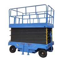 Plateforme de travail aérienne électrique 500 kg 1000 kg, support de levage électrique et de déplacement, table élévatrice à ciseaux électrique semi-électrique en vente