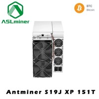 ASL MINER Taux de hachage BITMAIN Antminer S19j XP 151T BTC MINER ASIC Miner Algorithme SHA-256