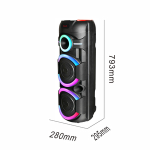 Loa di động 8 inch xe đẩy bên ngoài trời di động loa răng xanh với màn hình LED - Product Image 6