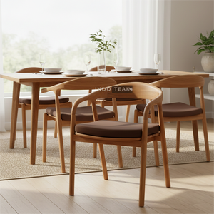 Respaldo de Silla de Comedor Canora Ofrece Elegancia Atemporal de Madera de Teca, Comodidad Ergonómica Acolchada, Diseño Moderno y Duradero para Interiores/Exteriores - Product Image 4