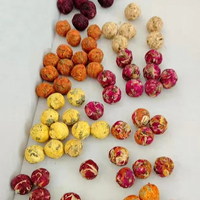 Coffrets cadeaux Fleurs artisanales en fleurs (Rose/Jasmin/Chrysanthème/Lys) Assortiment de boules de thé pour la beauté