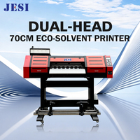 Plotter de Inyección de Tinta Eco Solvente de 70 cm, Máquina de Impresión Comercial para Pancartas Flexibles y Vinilos Adhesivos
