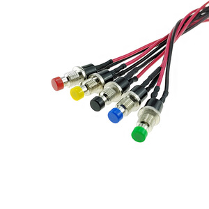 <b>Push</b> <b>Button</b> <b>Switch</b> 7mm 12V 1NO Full Illuminated Self Resetting For Car Motorcycle Modification - Product Image 1