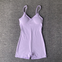 2020 sans couture vêtements de sport Sexy réglable bandoulière entraînement Fitness court sans couture body pour les femmes