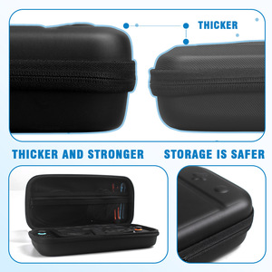 Étui pour Nintendo Switch 2, sac de rangement rigide en EVA avec emplacements pour cartes et compartiment pour câbles, blanc et noir - Product Image 3