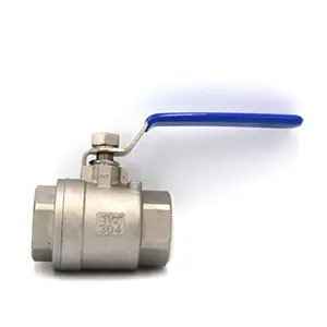 Casting Stainless Steel CF8/CF8M 2pc Screwed Ball Valves