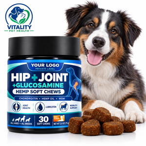 Complément alimentaire pour chiens sous marque privée, sous forme de bouchées molles, avec glucosamine, chondroïtine et chanvre pour la mobilité quotidienne et le soutien articulaire - Product Image 1