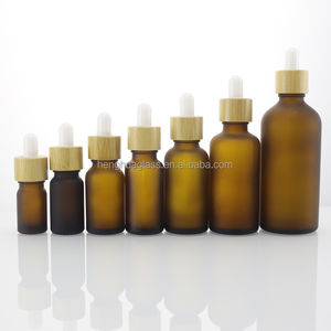 Sérum cosmétique pour le <span class=keywords><strong>visage</strong></span> à l'ambre, huile essentielle, soin de la peau, diffuseur cosmétique, flacon en verre noir ambré de 5 ml, 10 ml, 15 ml avec pinceau et compte-gouttes - Product Image 3