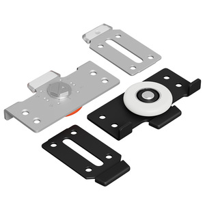 Silent Sliding Door <b>Casters</b> Flat-bottomed Movable Nylon <b>Wheels</b> For Wardrobes Kitchen Cabinets Minimalist Design Low Noise - Product Image 1