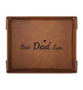 Bandeja Organizadora de Cuero para Escritorio, Bandeja de Almacenamiento Personalizada, Bandeja Decorativa para Escritorio, Regalo para el Día del <span class=keywords><strong>Padre</strong></span> - Product Image 1