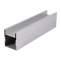 Connecteur de rail solaire pour système de montage au sol, connexion et installation de rail en aluminium