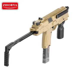 Zhorya-pistola de juguete de plástico para niños, pistola eléctrica de balas suaves