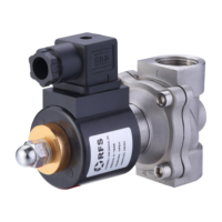 Válvula Solenoide de Acero Inoxidable Normalmente Cerrada 2W200-20, 12V 24V, Arranque a Presión Cero RFS para Aire/Agua/Aceite/Gas