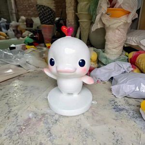 Estatua de Mascota Personalizada de Resina de Fibra de Vidrio, Figura Pintada Estilo Pop Art, Exhibición Comercial para Eventos de Centro Comercial, Souvenir - Product Image 1
