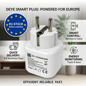 ปลั๊กอัจฉริยะ EU Stock Deye แบบสามเฟส รุ่น SUN-SMART-PLUG01P1-F สำหรับอินเวอร์เตอร์ไฮบริด พร้อมระบบสื่อสารไร้สาย - Product Image 1