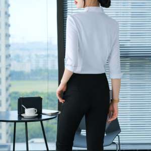 Camicetta Formale Modesta a <span class=keywords><strong>Tre</strong></span> <span class=keywords><strong>Quarti</strong></span> di Manica per Donna - Product Image 4