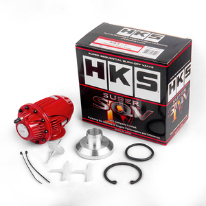 Mới Màu đỏ HKS 25mm Thổi tắt Van Turbo hiệu suất phần nhôm mặt bích hộp ban đầu SQV 4 tuần tự thổi Dump thổi tắt Bộ chuyển đổi - Product Image 1