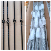 Vente en gros de design classique noir carré Balustre en fer forgé de 1/2 po pour escalier métallique, idéal pour la balustrade intérieure d'escalier ou de balcon