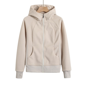 Nuovo abbigliamento sportivo con Zip caldo di alta qualità con <span class=keywords><strong>cappuccio</strong></span> Slim-Fit spesse felpe da corsa felpe da palestra per Unisex - Product Image 4