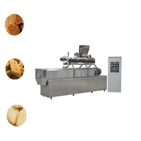Machine à viande végétalienne à base de morceaux de soja texturés avec pompe et moteur en acier inoxydable 304, haute productivité, capacité de 100-150 kg/h