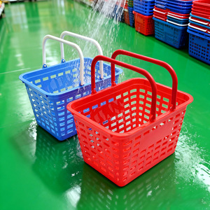 Plastic Shopping Baskets Square Rectangular Storage Organizing Turnover <b>Boxes</b> Durable PP Injection Molding - Product Image 2