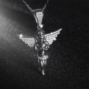 Bijoux <span class=keywords><strong>pas</strong></span> chers, religion, zircon, <span class=keywords><strong>diamant</strong></span>, quartz, or 18 carats, <span class=keywords><strong>pendentif</strong></span> ailes d'ange pour bébé aura - Product Image 6