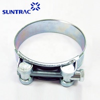Super Heavy-Duty Single T Screw Solid Bolt Hose Clamp High Torque Performance Pouces Systèmes de mesure métriques