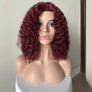 Une <span class=keywords><strong>frange</strong></span> <span class=keywords><strong>longue</strong></span> féminine la plus vendue, <span class=keywords><strong>coiffure</strong></span> explosive, printemps noir, couverture complète de la tête des cheveux bouclés courts - Product Image 4