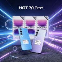 Smartphone 4G Hot 70 Pro+ avec batterie de 6800 mAh, écran HD+ de 6,8 pouces, 128 Go, double SIM, téléphone longue durée, vente en gros directe d'usine